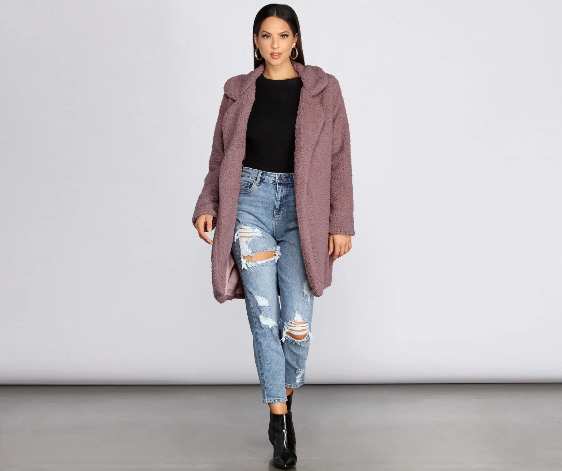 classic women's coatsStay Snug Long Sherpa Jacket