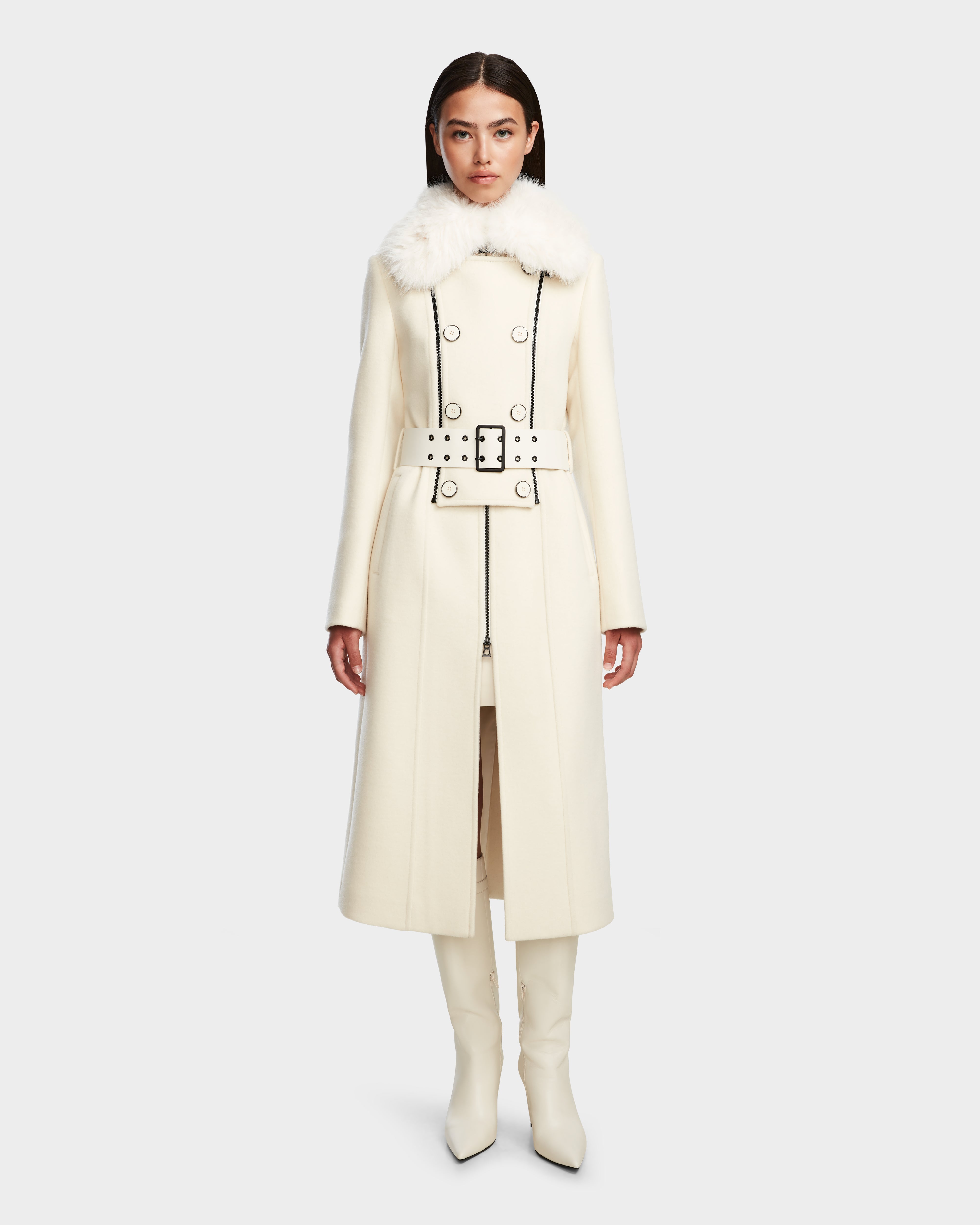 women's coats with velvet finishesVIRGINIE - 8124696 Iceland