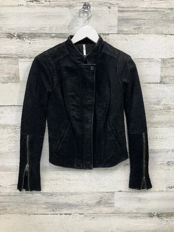 Men's Coats with Embroidered DetailsJacket Moto By Free People In Black, Size: S