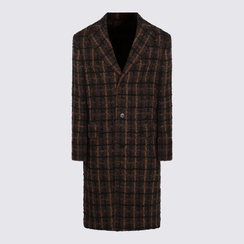 Men's Coats with Embroidered DetailsVersace Coats Brown